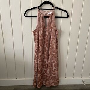 Candie’s NWT Pink Velvet Rose Mini Sleeveless Printed Flowy Dress